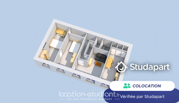 Colocation tudiante Studio à Saint tienne (42100)