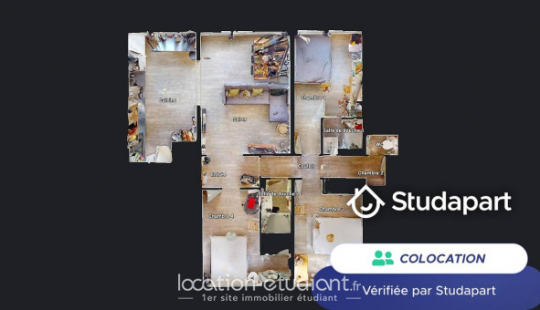 Colocation tudiante Studio à Saint Herblain (44800)