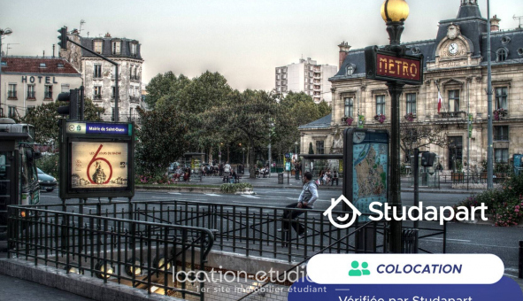 Colocation étudiante Studio à Saint Ouen (93400)
