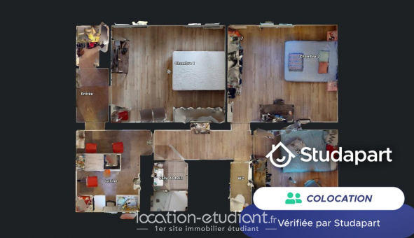Colocation tudiante Studio à Strasbourg (67000)