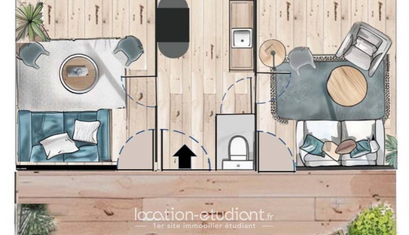 Colocation étudiante Studio à Toulon (83200)