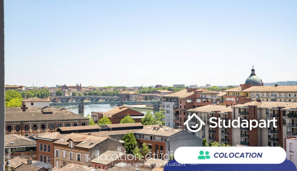Colocation �tudiante Studio &agrave; Toulouse (31500)