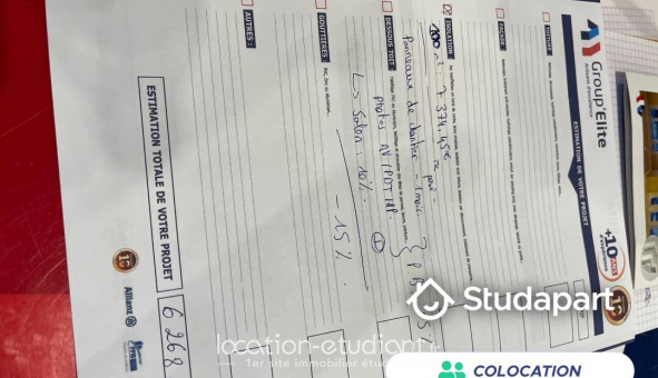 Colocation tudiante Studio à Vaulx en Velin (69120)
