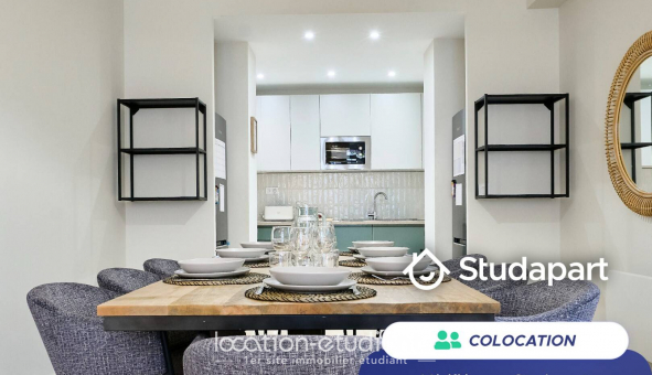 Colocation �tudiante Studio &agrave; Villeneuve d'Ascq (59491)