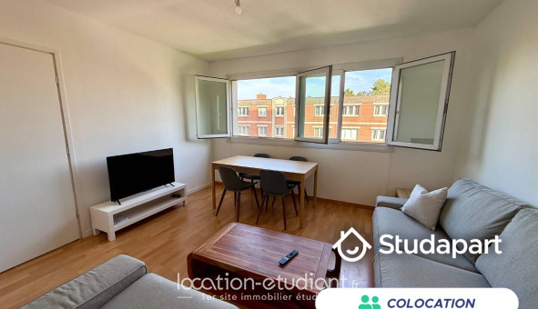 Colocation �tudiante Studio &agrave; Villeneuve d'Ascq (59491)