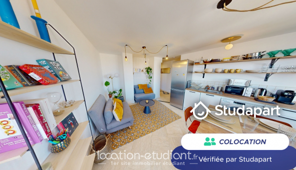 Colocation �tudiante Studio &agrave; Villeurbanne (69100)