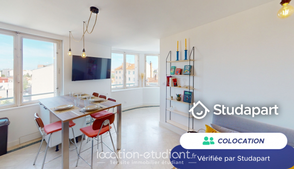 Colocation �tudiante Studio &agrave; Villeurbanne (69100)