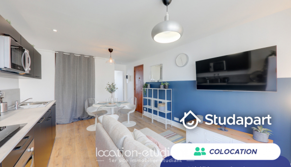 Colocation �tudiante Studio &agrave; Villeurbanne (69100)