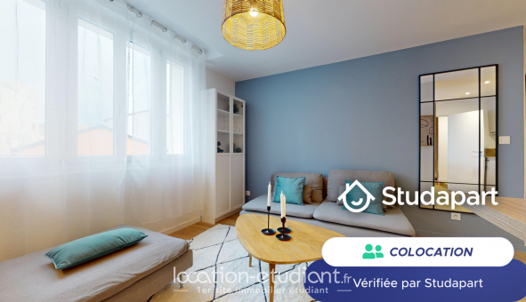 Colocation �tudiante Studio &agrave; Villeurbanne (69100)