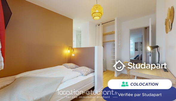 Colocation �tudiante Studio &agrave; Villeurbanne (69100)