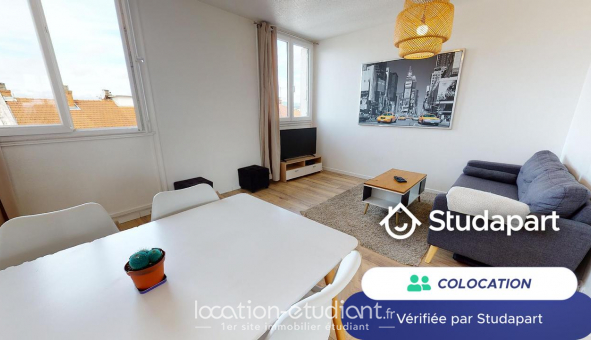 Colocation tudiante Studio à Villeurbanne (69100)