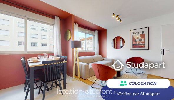 Colocation tudiante Studio à Villeurbanne (69100)