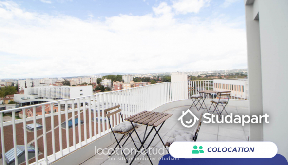 Colocation étudiante T5 à Villeurbanne (69100)
