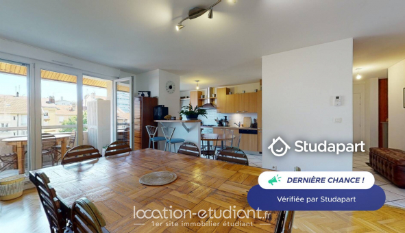 Colocation �tudiante Studio &agrave; Villeurbanne (69100)