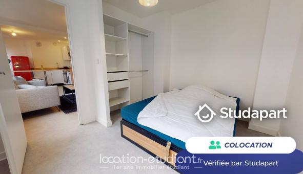 Colocation �tudiante Studio &agrave; Villeurbanne (69100)