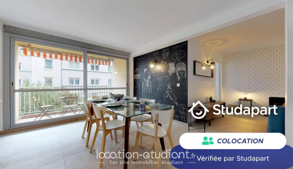 Colocation �tudiante Studio &agrave; Villeurbanne (69100)