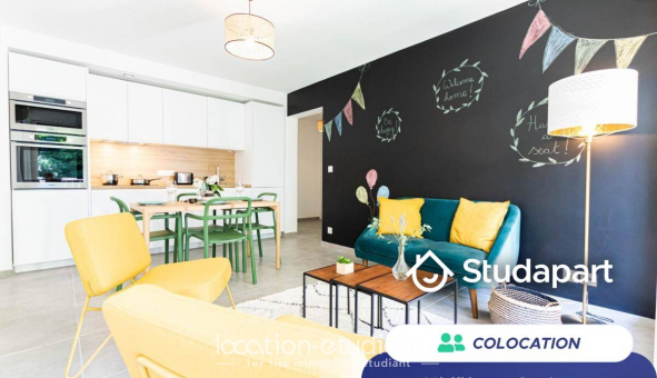 Colocation �tudiante Studio &agrave; Villeurbanne (69100)