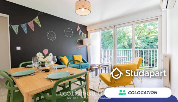 Colocation �tudiante Studio &agrave; Villeurbanne (69100)