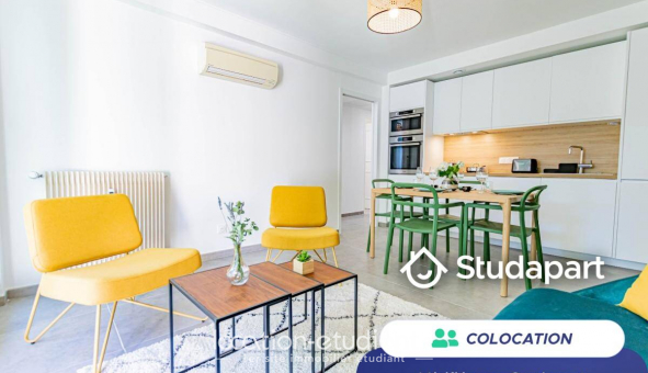 Colocation �tudiante Studio &agrave; Villeurbanne (69100)