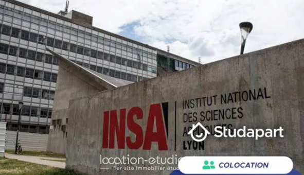 Colocation �tudiante Studio &agrave; Villeurbanne (69100)