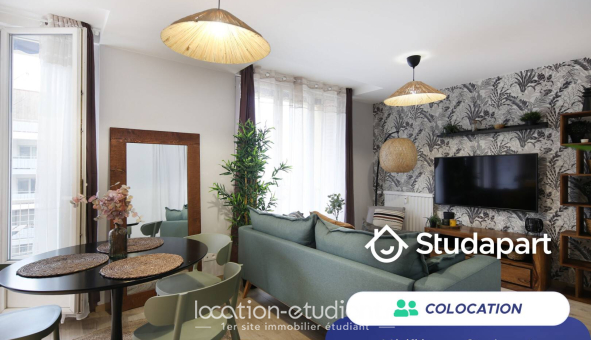 Colocation étudiante T3 &agrave; Villeurbanne (69100)