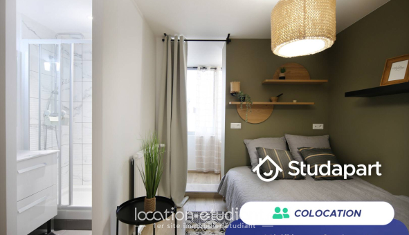 Colocation étudiante T3 &agrave; Villeurbanne (69100)