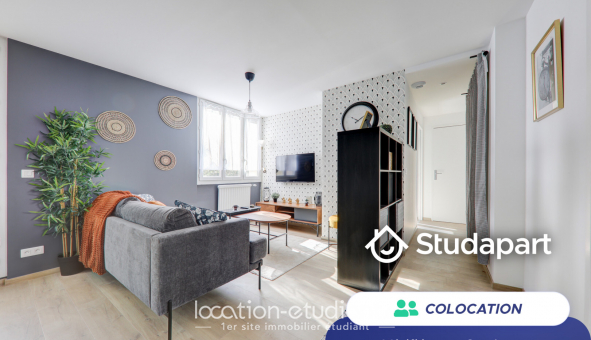 Colocation �tudiante Studio &agrave; Villeurbanne (69100)