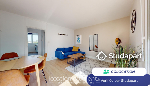 Colocation étudiante Studio &agrave; Angers (49000)