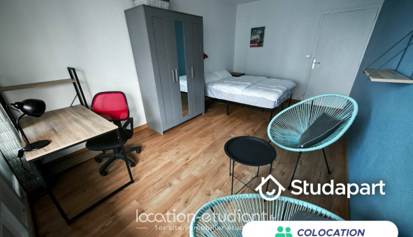 Colocation étudiante Studio &agrave; Angers (49000)