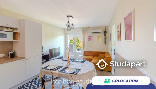 Colocation étudiante Studio &agrave; Antibes (06160)