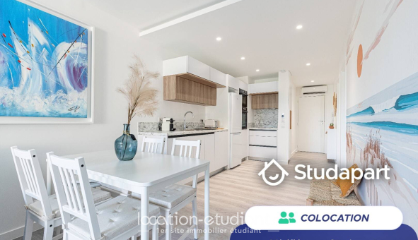Colocation étudiante Studio &agrave; Antibes (06160)