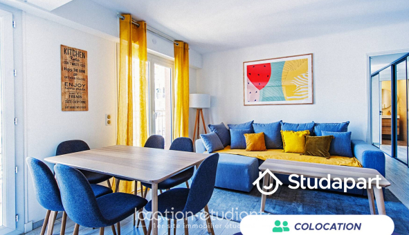 Colocation étudiante Studio &agrave; Antibes (06160)