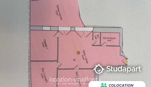 Colocation étudiante Studio &agrave; Bernay (27300)