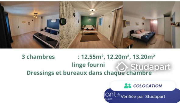 Colocation étudiante Studio &agrave; Bernay (27300)