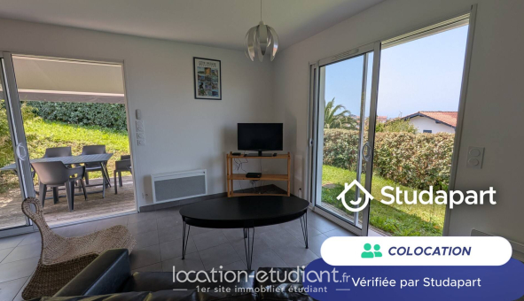 Colocation étudiante Studio &agrave; Bidart (64210)