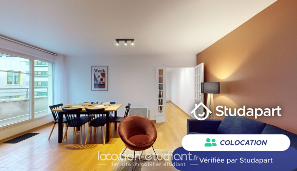 Colocation étudiante Studio &agrave; Bobigny (93000)
