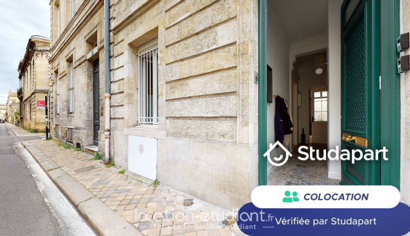 Colocation étudiante Studio &agrave; Bordeaux (33300)