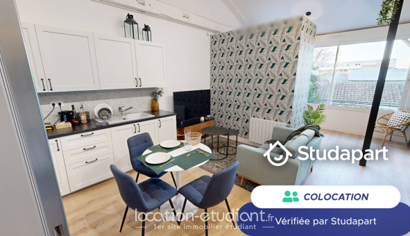Colocation étudiante Studio &agrave; Bordeaux (33300)