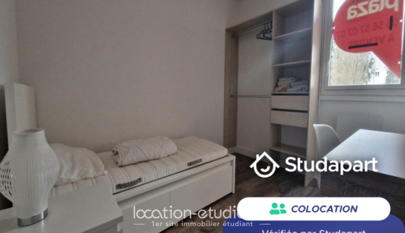 Colocation étudiante Studio &agrave; Bordeaux (33300)