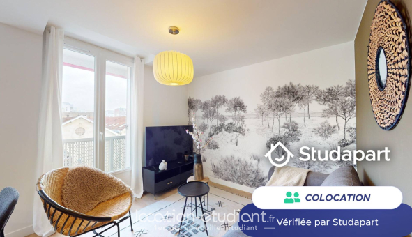 Colocation étudiante Studio &agrave; Bordeaux (33300)