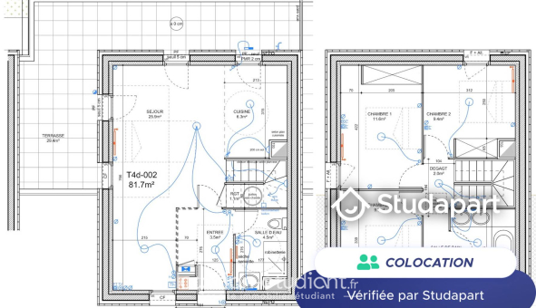 Colocation étudiante Studio &agrave; Bordeaux (33300)