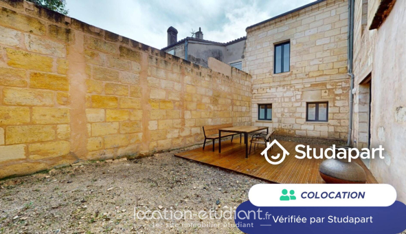 Colocation étudiante Studio &agrave; Bordeaux (33300)