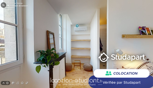 Colocation étudiante Studio &agrave; Bordeaux (33300)