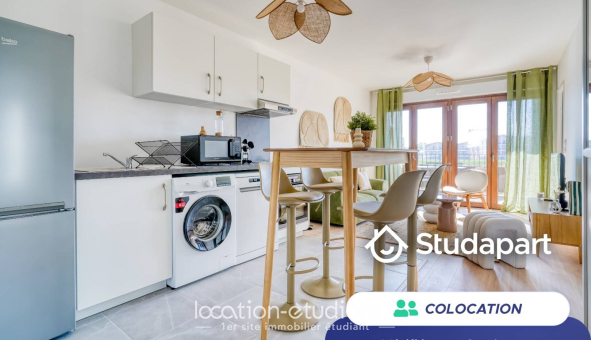 Colocation étudiante Studio &agrave; Bussy Saint Georges (77600)