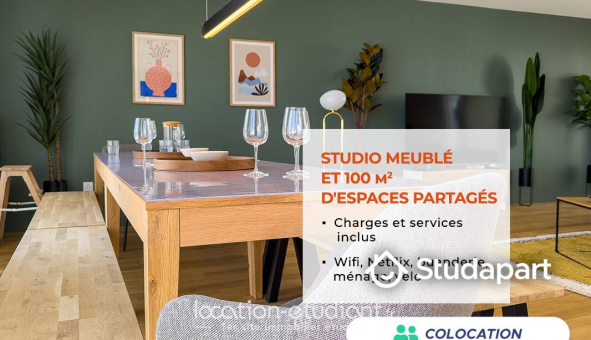 Colocation étudiante Studio &agrave; Clermont Ferrand (63000)