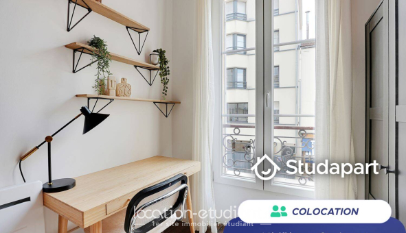 Colocation étudiante Studio &agrave; Clichy (92110)