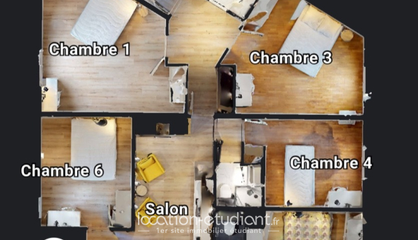Colocation étudiante Studio &agrave; Créteil (94000)