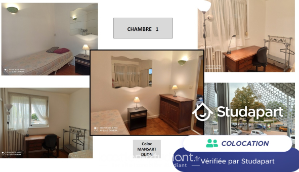 Colocation étudiante T4 &agrave; Dijon (21000)