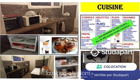 Colocation étudiante T4 &agrave; Dijon (21000)