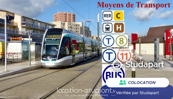 Colocation étudiante Studio &agrave; Épinay sur Seine (93800)